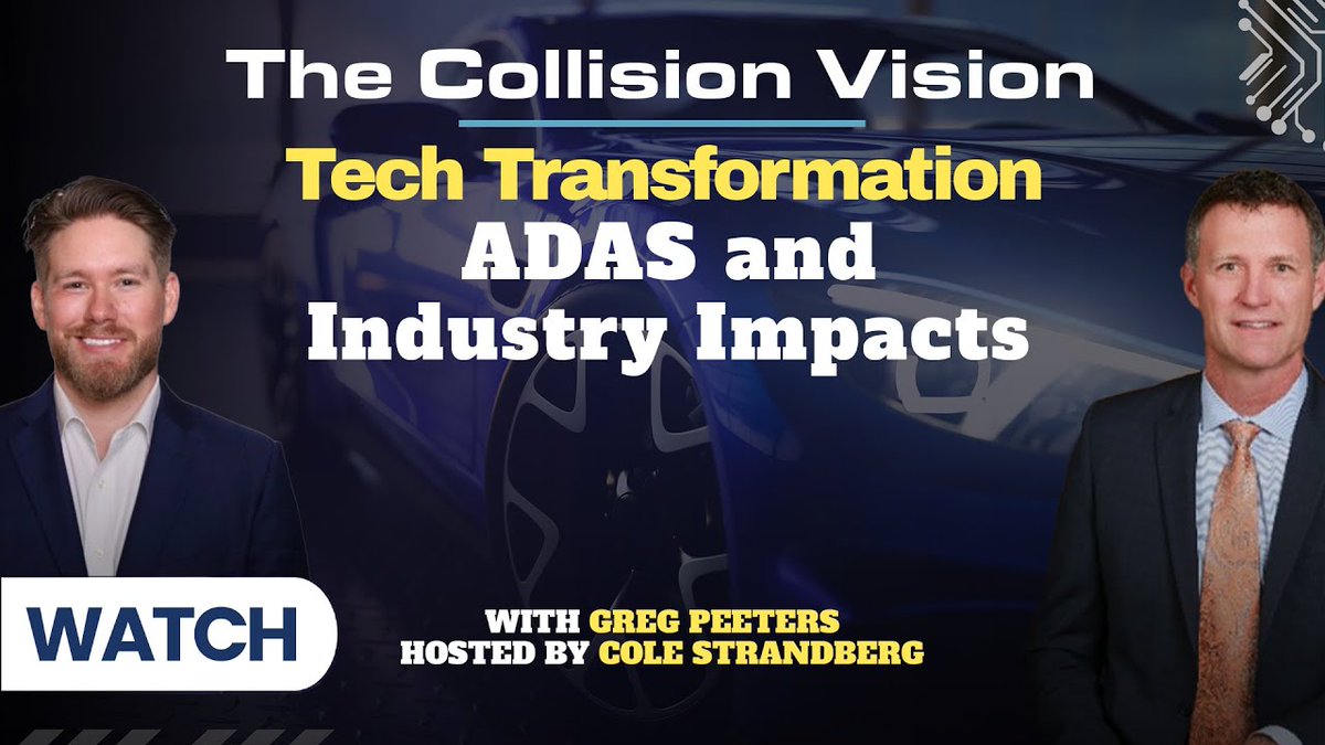 In today’s Technology Series episode, we delve deep into the world of Advanced Driver Assistance Systems (ADAS) with a special focus on its transformative impact on the collision repair industry. Watch now ➡️ow.ly/XzWK50RHpIT