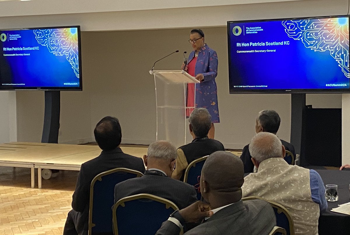 ‘The ACU’s unwavering commitment to strengthening higher education across the Commonwealth has been exemplary.’ Remarks from the Rt Hon Patricia Scotland KC, Commonwealth Secretary-General @PScotlandCSG @commonwealthsec who we are honoured to welcome as our next speaker.