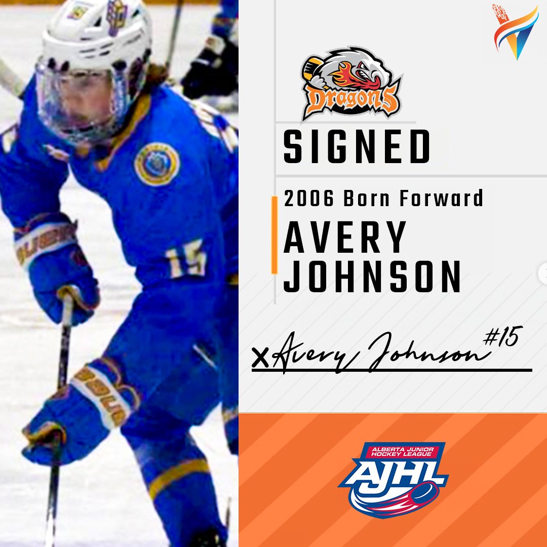 Congratulations to Avery Johnson on signing with the Drumheller Dragons (AJHL) ✍️

Avery has the skill set to be a true difference maker at the junior level and we are excited to see him take the next step in his hockey career.🚀
 #achieveyourvision