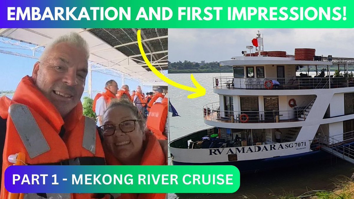 Want to see what a Mekong River Cruise is like? We spent a week on @AmaWaterways Amadara and it was one of our best experiences ever! bit.ly/4dHAhX2 #Amadara #Amawaterways #rivercruise #rivercruising #mekingrivercruise #paulandcarole