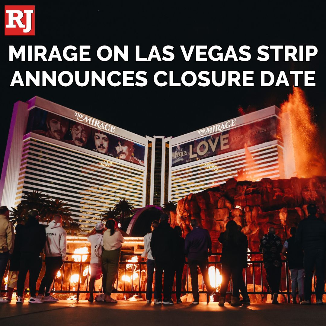 BREAKING: The iconic Mirage on the Strip has set its closure date as the property will shut its doors to transform into Hard Rock Las Vegas.
DETAILS: lvrj.com/post/3051360