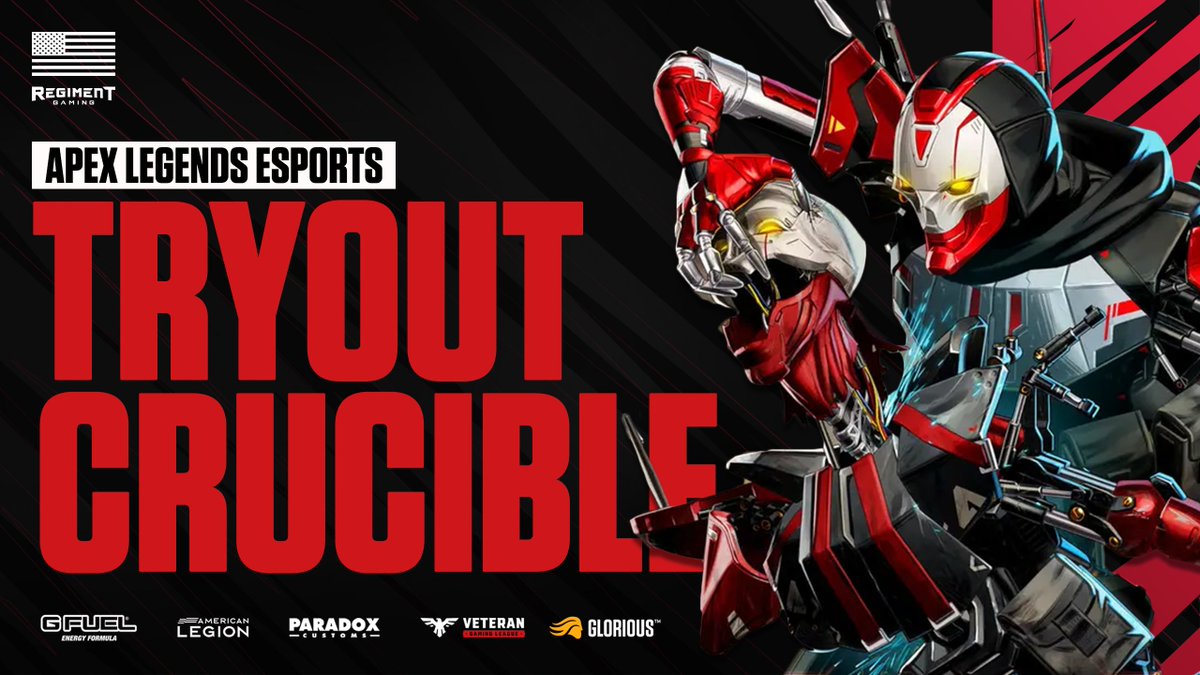 We are looking for Military Veterans / Service Members to join REGIMENT's Professional Apex Legends team! This weekend we are hosting tryouts. Sign Up / More Info: forms.gle/feizSfSyqiUXtS…