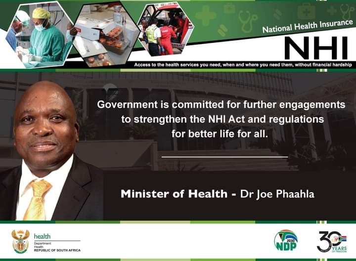 #RoadToNHI We are inviting every role-player to become a part of the solutions towards realising a just, equitable and sustainable health system that addresses the health needs of all our people, irrespective of where they reside or their socioeconomic status.