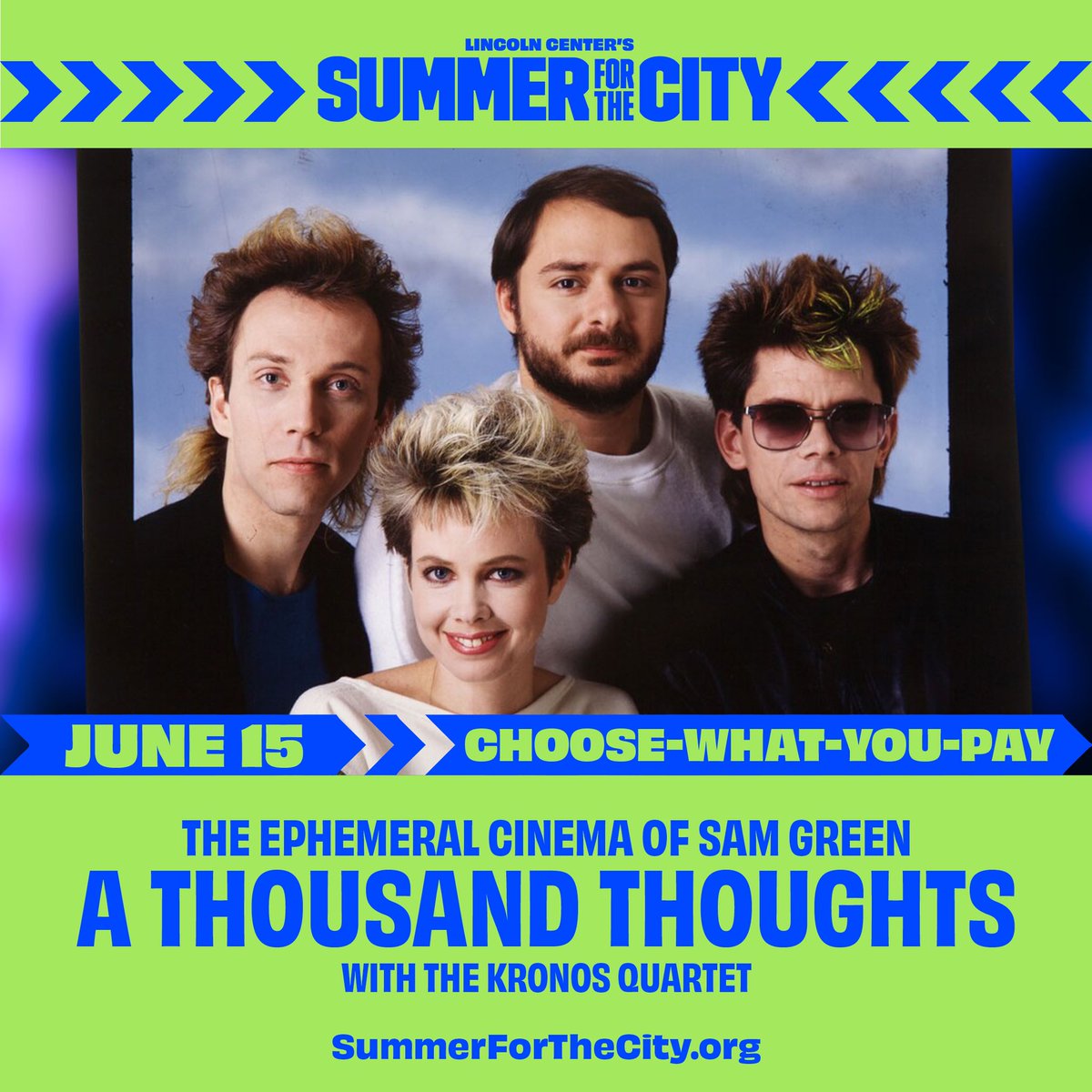 Tickets for @lincolncenter’s upcoming “Summer for the City” season go on sale tomorrow at noon EST! On June 15, we'll perform @sam_b_green's Live Documentary “A Thousand Thoughts” at Alice Tully Hall.