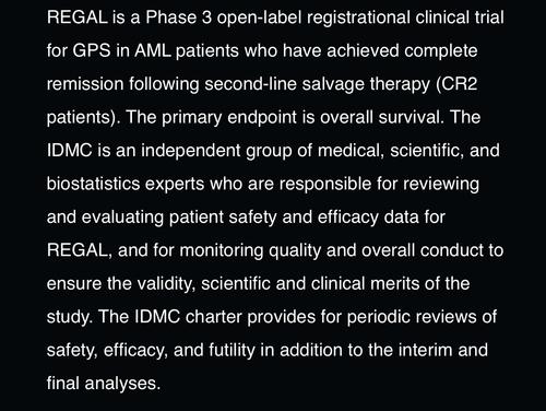 $SLS take note of the words”in addition to”, in the last sentence.  Binary, Unblinded #FDA Registrational Phase 3 Results are Imminent. @SellasLife #STOPCANCER #AML #Success #STOCKSTOBUY #StocksmovingUp 
#DoyourDD #Safelyworks #LongerLife #ChemoSucks