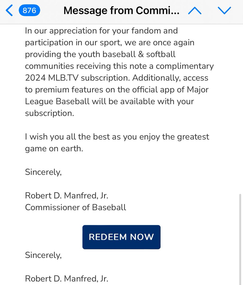 Shoutout to Bobby Manatee for the free MLB TV subscription.