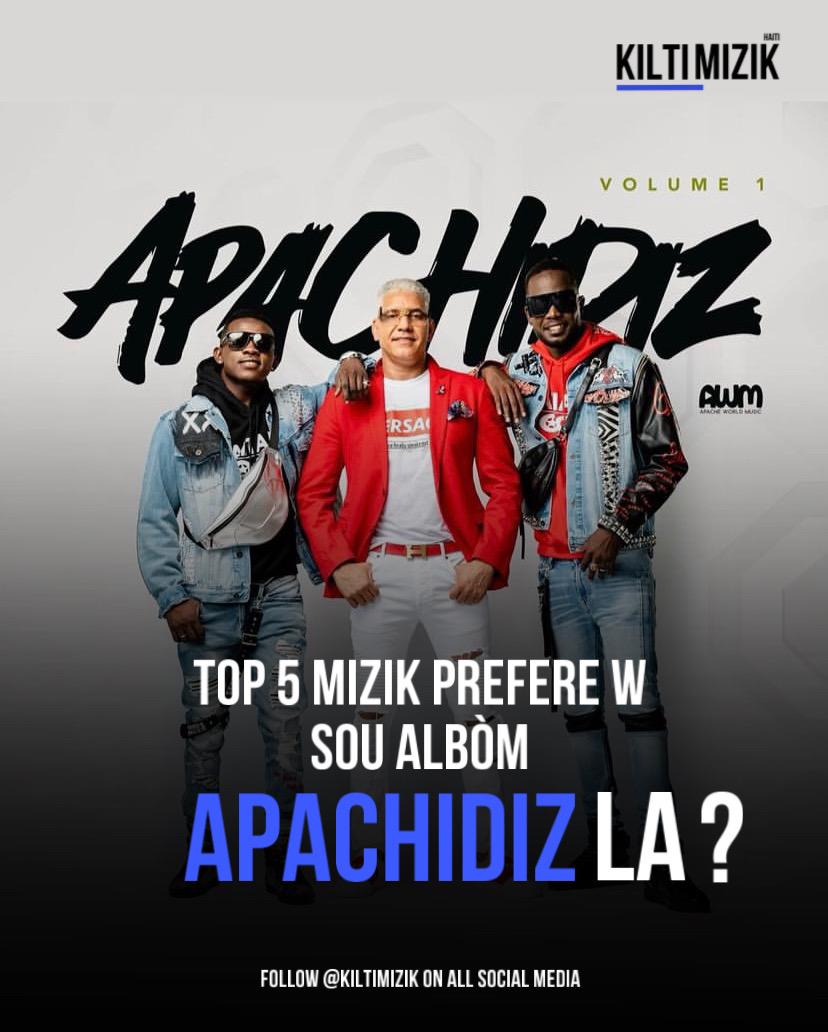 gwomedia_'s tweet photo. Top 5 mizik prefere w sou albòm #APACHIDIZ la ? @Tjozenny31

#KiltiMizik https://t.co/0bXqNxlVFh
