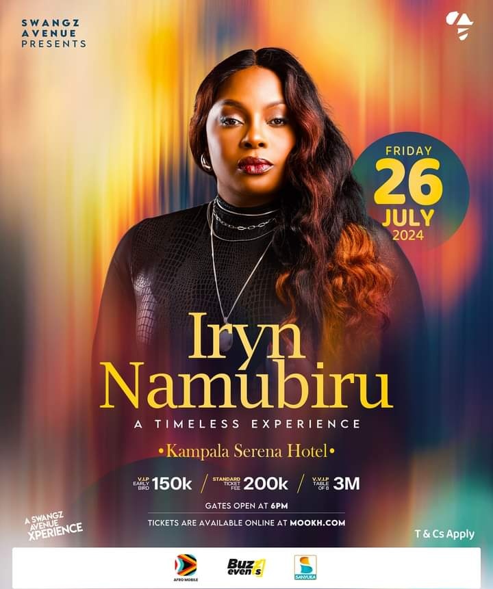 Nothing lives forever like the feeling we get when music that takes us on a trip to memory, triggering us into reliving our beautiful pasts, is played.
26th JULY will be a day to remember. Book your tickets now.  @irynnamubiru mookh.com/event/iryn-nam…