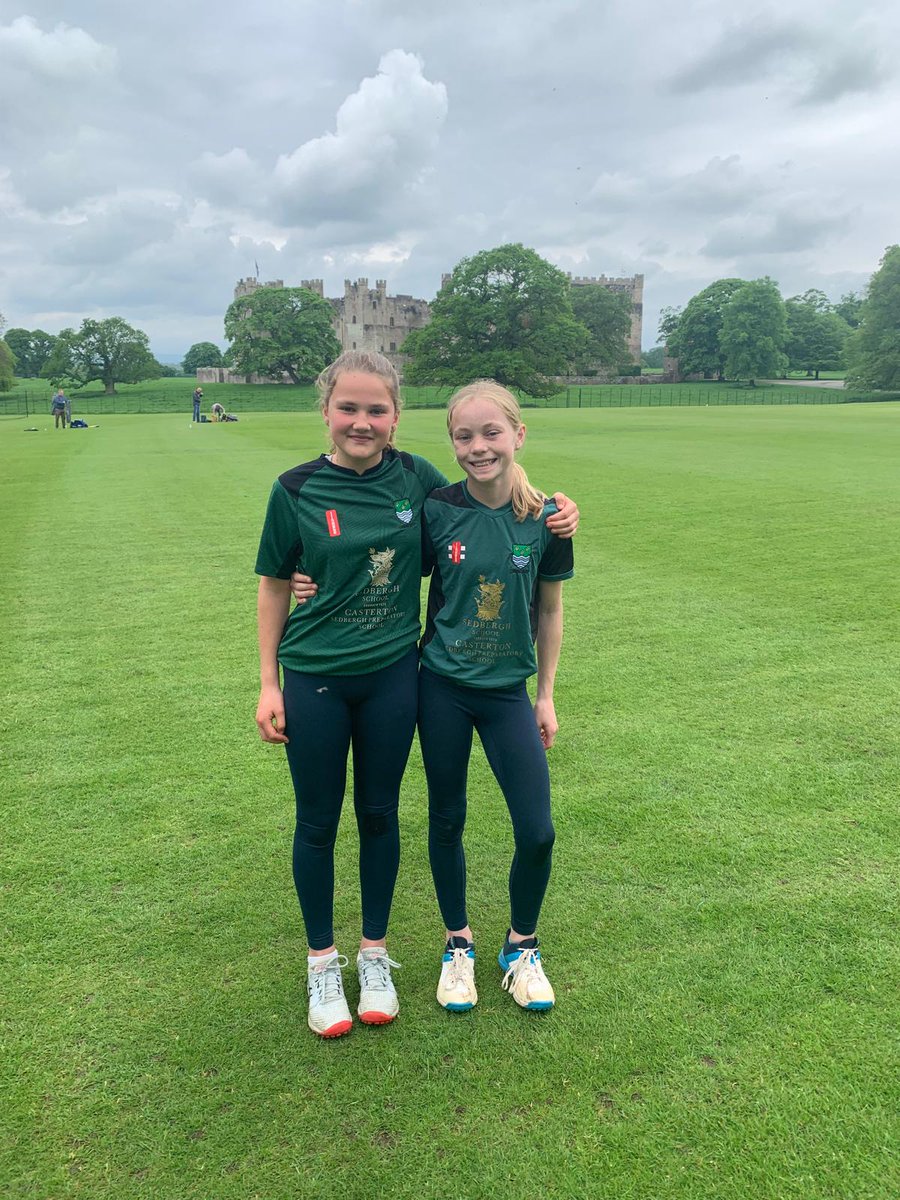 Great to see Bella & Minnie (Captain of Girls Cricket) playing for Cumbria today.