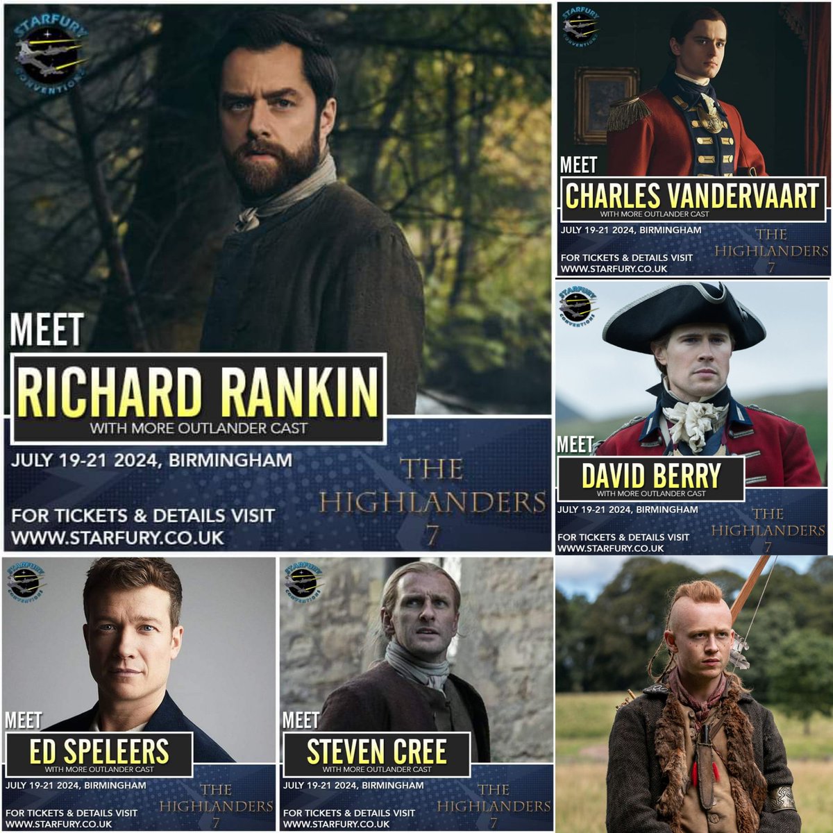 I'm really happy with the final lineup for Highlanders 7! It's going to be a great birthday weekend!#outlander @starfuryevents