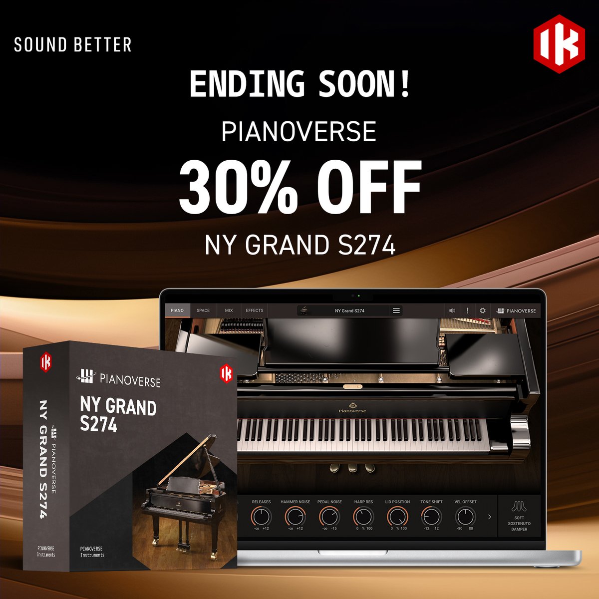 SALE ENDING SOON: Don't miss out for your chance to experience playing and recording with the breathtaking piano realism of the NY Grand S274 in Pianoverse. bit.ly/pvnygrandsale