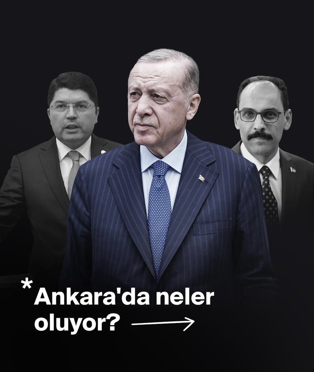 #SONDAKİKA Ankara’da neler oluyor❓ ▪️Cumhurbaşkanı Erdoğan, MİT Başkanı İbrahim Kalın ve Adalet Bakanı Yılmaz Tunç ile Beştepe’de buluştu ▪️Gündemde Ayhan Bora Kaplan soruşturması kapsamında gözaltına alınan 3 Polis Müdürü vardı. ▪️İddialara göre gözaltına alınan polisler