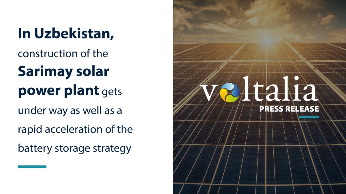 In #Uzbekistan 🇺🇿, construction of the #Sarimay #solarPowerPlant gets under way as well as a rapid acceleration of the #batteryStorage strategy☀️🔋

🇬🇧 PRESS RELEASE | tinyurl.com/4fn7jyff
🇫🇷 COMMUNIQUÉ DE PRESSE | tinyurl.com/2sa46axk