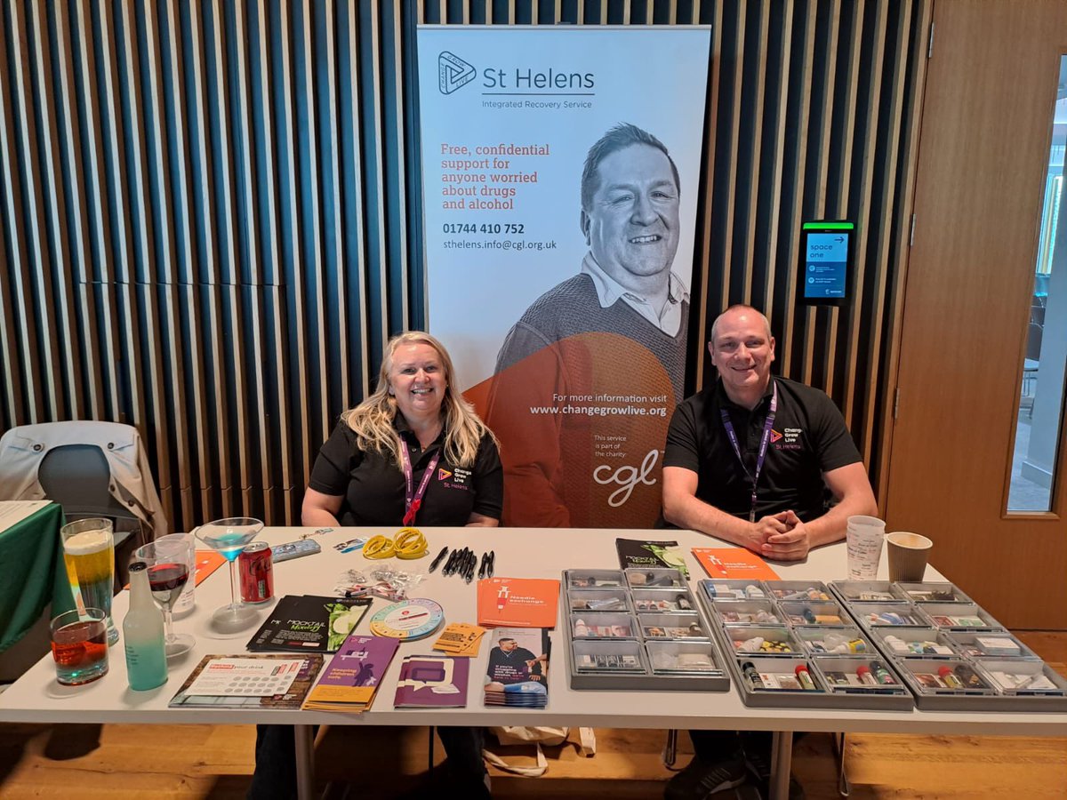 Our engagement team, representing Change Grow Live at  the ‘whole family approach to gambling related harms’ National Conference.
St Helens CGL are committed to providing support for people who have issues with alcohol and drugs alongside harm from gambling. #gamblingharm #cgl
