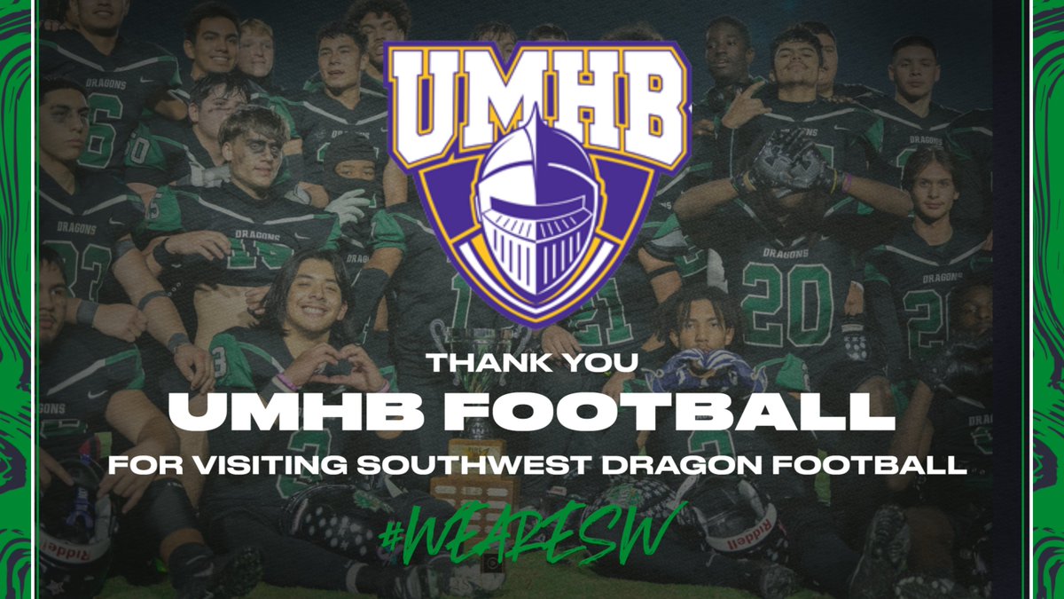 Thank you to @CruFootball and @Coach_Bear_ for stopping by Southwest High School this week! We appreciate the Cru taking time to see the Dragons! #gocru #WeareSW #AAAO