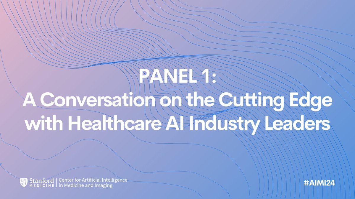 Gain insights from industry leaders Morgan Cheatham, Justin Norden, Ankur Sharma & Natalia Vassilieva as they share diverse stakeholder perspectives & discuss the cutting edge of healthcare AI. Moderated by Angela Aristidou. #AIMI24