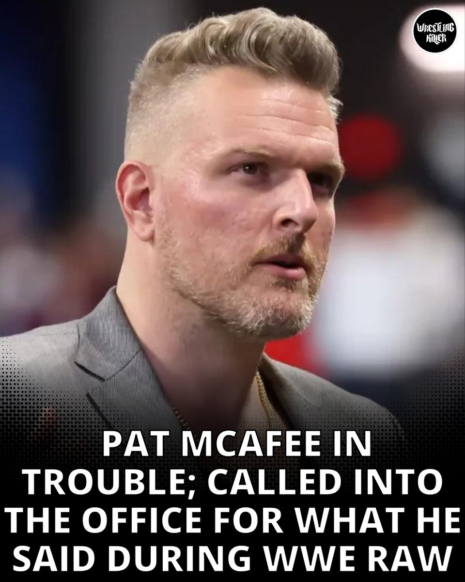Pat McAfee is seemingly in trouble & got called into the office for something he said during #WWE Raw Find out more 👉 tinyurl.com/yrcf6337