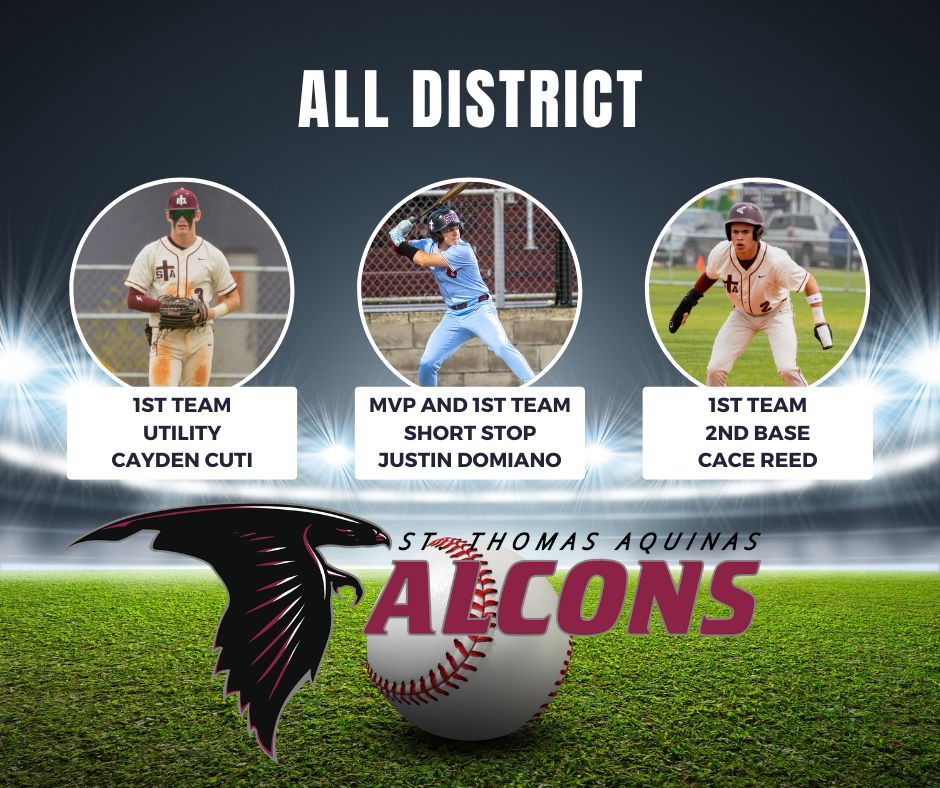 Congratulations to our baseball players who made the All District Team! We #STAproud of you!