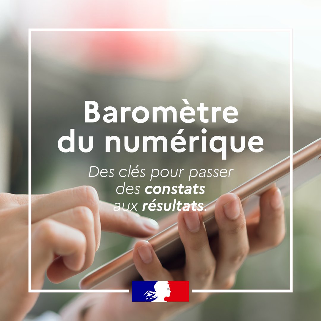 📊 Le #BaromètreNumérique publié mardi nous permet, chaque année, d'en savoir plus sur nos équipements et usages du Numérique. Avec plus de 4000 Français interrogés, ses données sont essentielles pour évaluer nos politiques publiques...et les améliorer. Quelques exemples : ↴