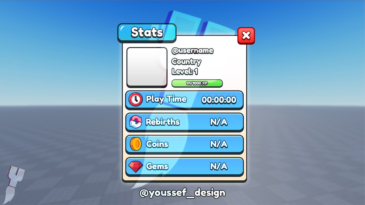 🌟StatsUI🌟

 - Commissions are Open !!  🟢

👍 Like | and | Repost 🔁

#RobloxUI #robloxart #UIRoblox #uiuxdesign #uiux