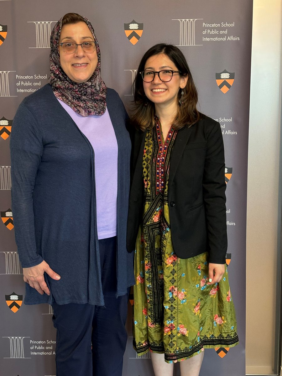 SPIA’s Afghanistan Policy Lab welcomed its newest resident fellow, Nazeela Elmi (@noonaleph). Pictured with @AmaneyJamal, Elmi brings with her expertise in political science, gender, human rights, international relations, and policy research. Welcome to SPIA!