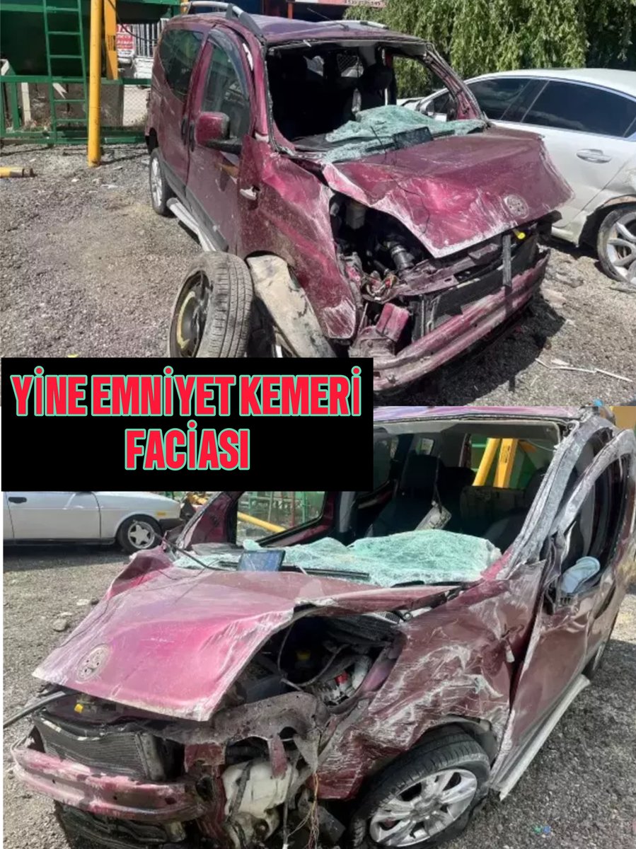 Emniyet kemeri, yine emniyet kemeri❗️ Ankara'nın Polatlı ilçesinde kontrolden çıkan hafif ticari araç takla attıktan sonra köprünün ayağına çarparak durabilmiş. ▪️Kaza sonrası otomobile baktığımızda aracın aslında çekirdeğinin sağlam olduğunu, kabin içindekileri