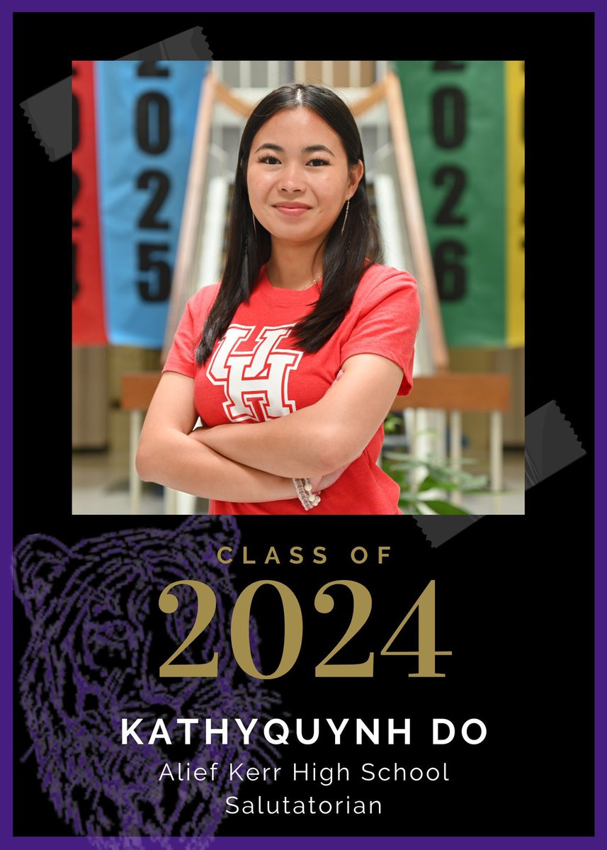 Introducing Kathyquynh Do, @AliefKerr's brilliant salutatorian! Heading to the University of Houston to pursue Nursing, she's ready to make a difference in healthcare. Let's celebrate her dedication and passion for healing! #WeAreAlief 🎓