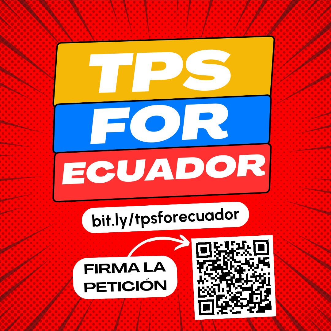 Conceder TPS a Ecuador permitirá a los inmigrantes ecuatorianos seguir contribuyendo a la fuerza laboral, lo que a su vez proporcionará más alivio económico a nuestra nación. ¡Pide a @SecMayorkas que apoye a las familias! bit.ly/tpsforecuador #TPSforEcuador #TPSparaEcuador