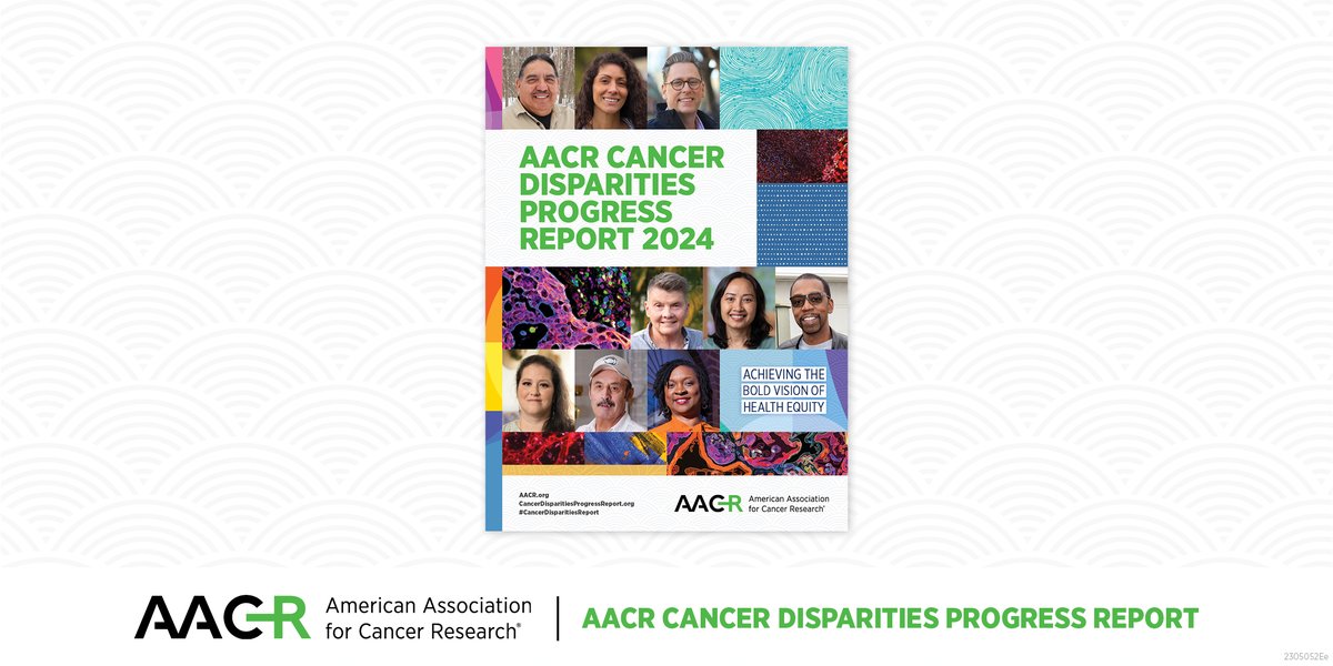 The AACR Cancer Disparities Progress Report 2024 is now available. The report outlines the myriad factors that drive and perpetuate cancer disparities and proposes a collaborative approach to achieve #healthequity. Learn more: bit.ly/4be2frU #CancerDisparitiesReport