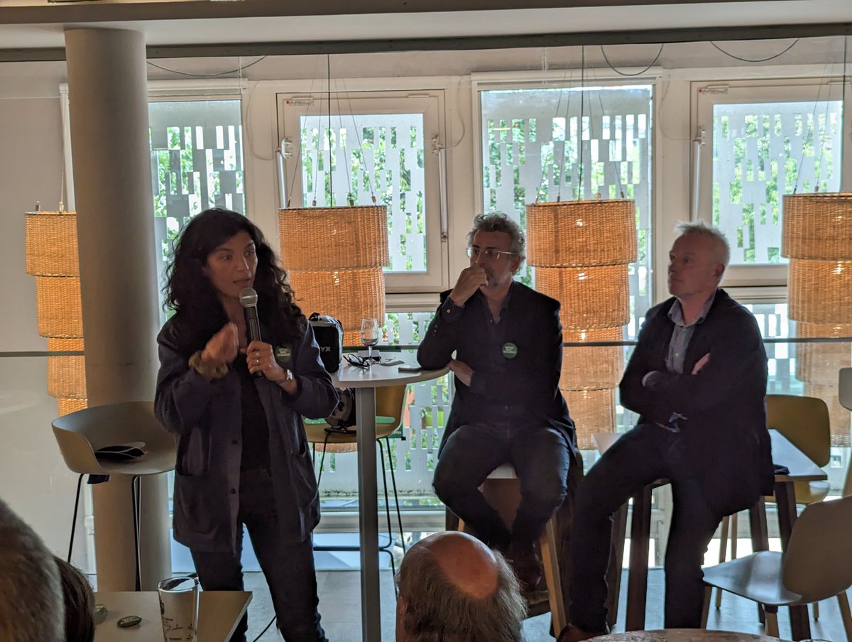 EELV_37's tweet photo. Retour sur la rencontre organisée dans le cadre des élections européennes du 9 juin 2024 à l'étape 84 avec la participation de Majdouline Sbai, Emmanuel Denis et Charles Fournier
#européennes2024 
#marietouss1 
#12travauxécolos https://t.co/qwKFyewm2y