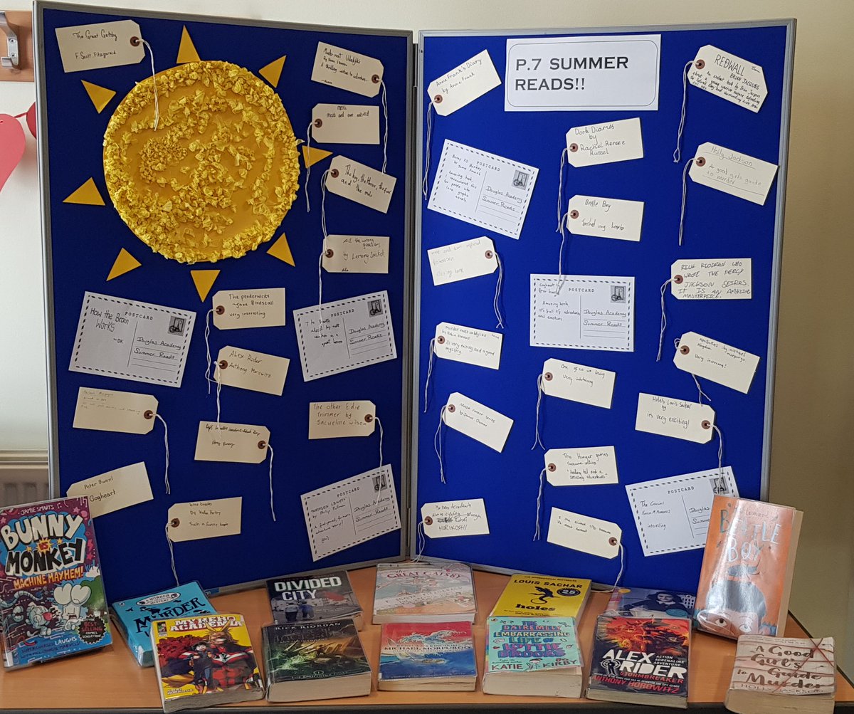 Fantastic to see so many enthusiastic P7 readers at our P7 Literacy & Numeracy day yesterday sharing their summer reading recommendations!!!😍📚@douglasacad #douglasreads