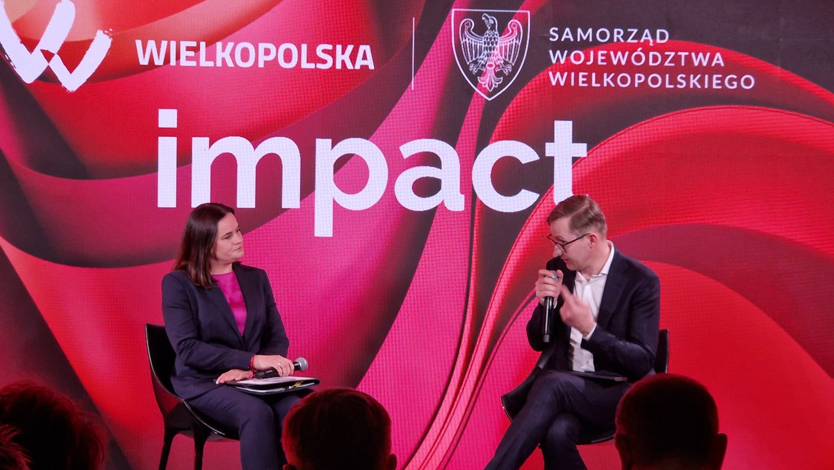 'I haven't heard from my husband, who is in jail, for a year now. It's a new way of torturing people by Lukashenka's regime.' - @Tsihanouskaya at #Impact24 @ImpactCEE