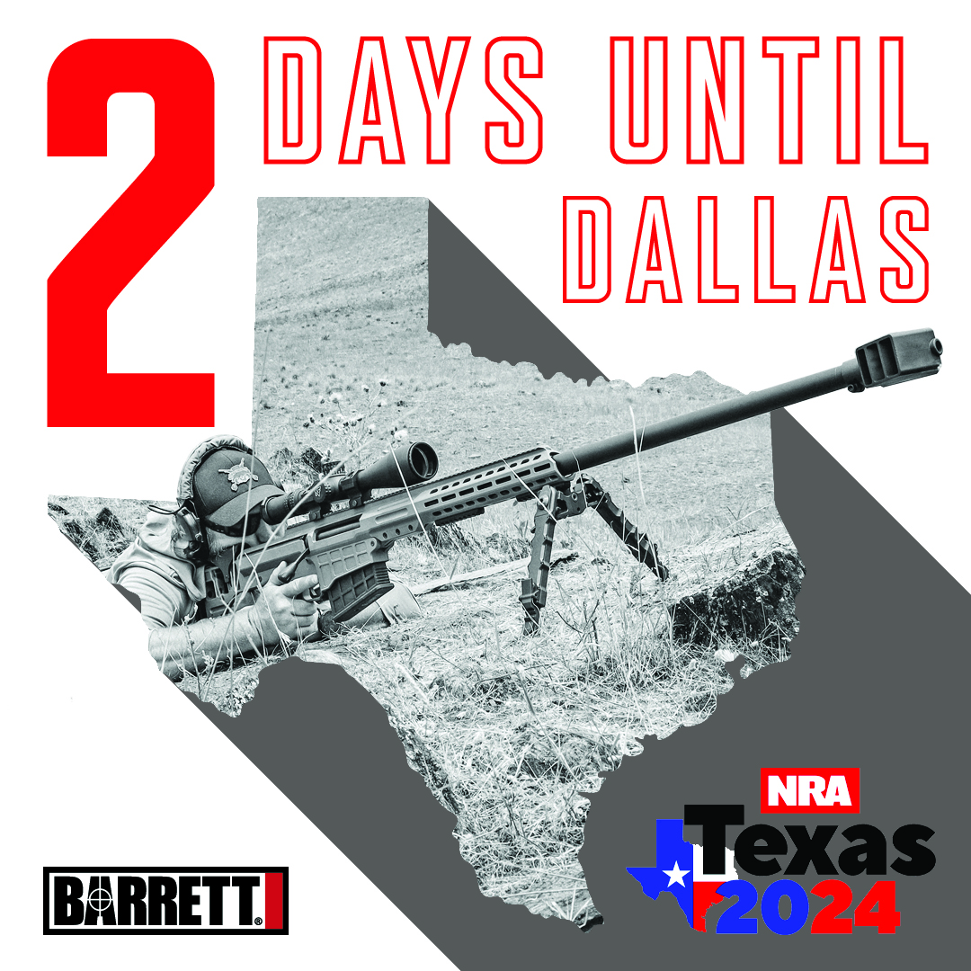 Excited for this year’s show? Come see the
Barrett team and the return of a fan favorite.
#barrettfirearms #TheLeaderInLongRange 
#NRA #booth8240 #tradeshows #2A