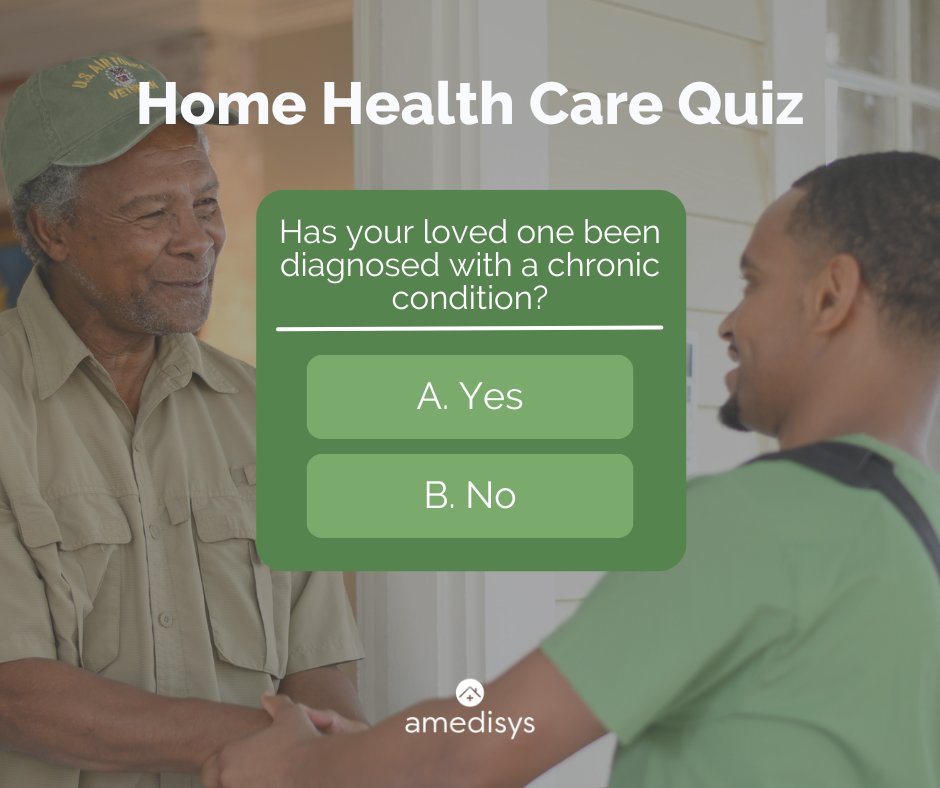 Are you a caregiver for a loved one with health concerns? Our home health quiz will help you understand if they are eligible for care at home. hubs.li/Q02x97vv0
