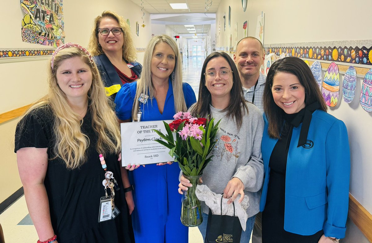 Congratulations to our Elementary Teacher of the Year- Peyton Clark!!🌟