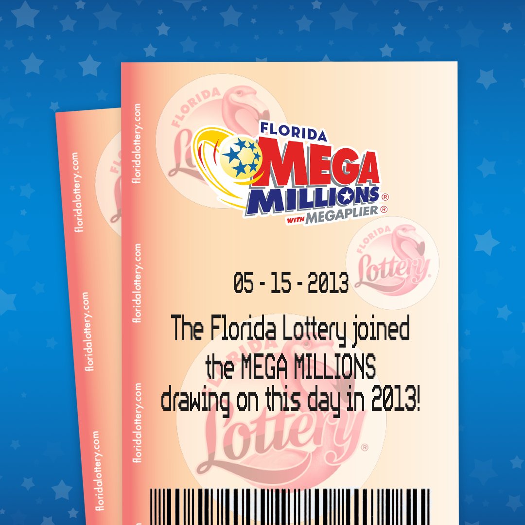 On this day in 2013, Florida joined the nationwide 𝐌𝐄𝐆𝐀 𝐌𝐈𝐋𝐋𝐈𝐎𝐍𝐒 game! Drop a 🎉 in the comments to celebrate our MEGA MILLIONS anniversary! #FloridaLottery #MEGAMILLIONS