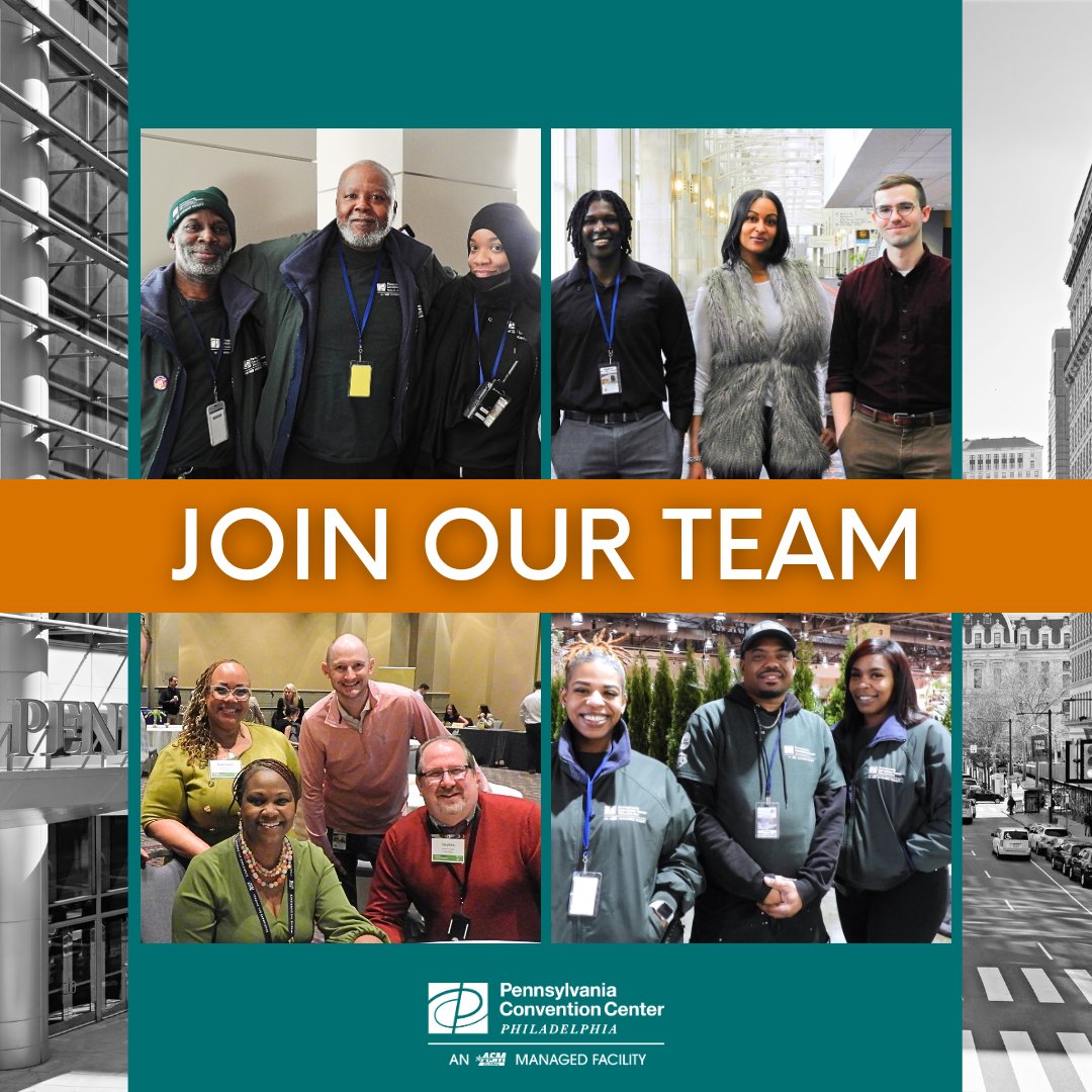 We have a few open positions at the #PAConventionCenter including sales manager, assistant operations manager, and accounting manager.

Visit our career page to learn more and apply. brnw.ch/21wJNF9

#jobopportunities #careers #jobalert #ASMGlobal #GreatPlaceToWork