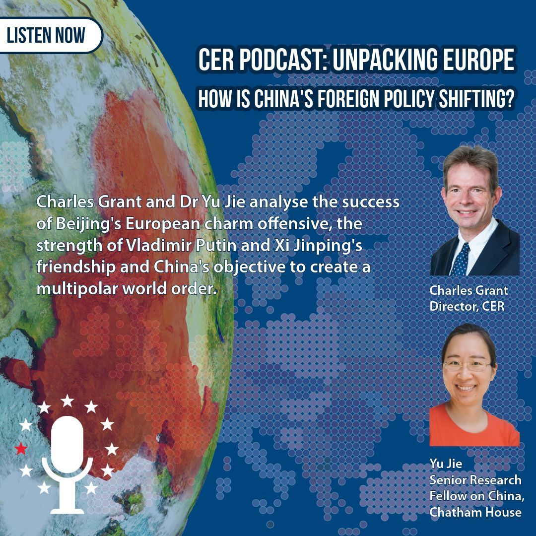 How has the relationship between the US and China changed in the last ten years? @CER_Grant and @Yu_JieC shed light on the pair's complicated relationship on the #CERPodcast. Listen here: buff.ly/3QMmUev