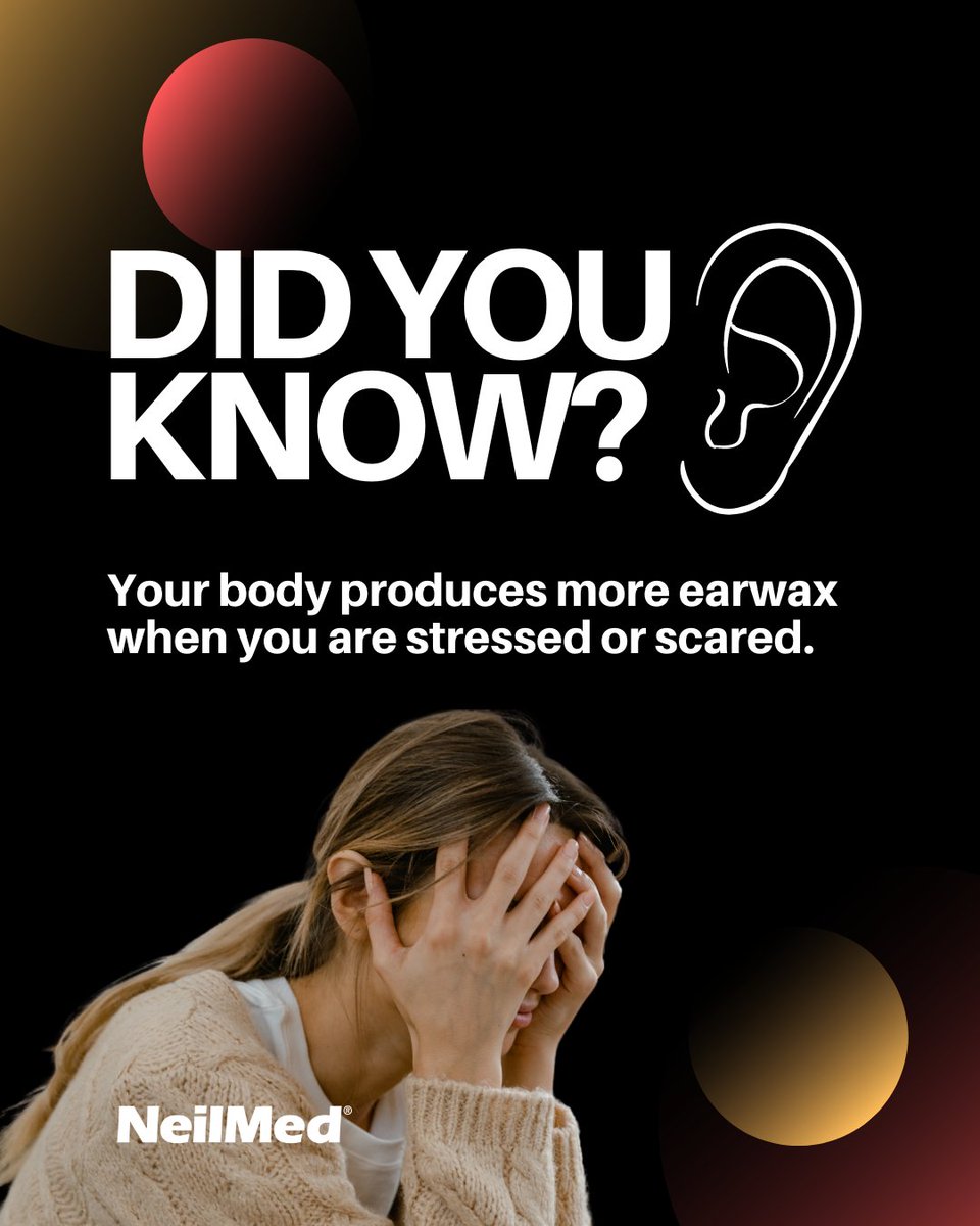 Your body's stress response can amp up earwax production! 😱

#FunFact #TriviaTime #BodyFacts