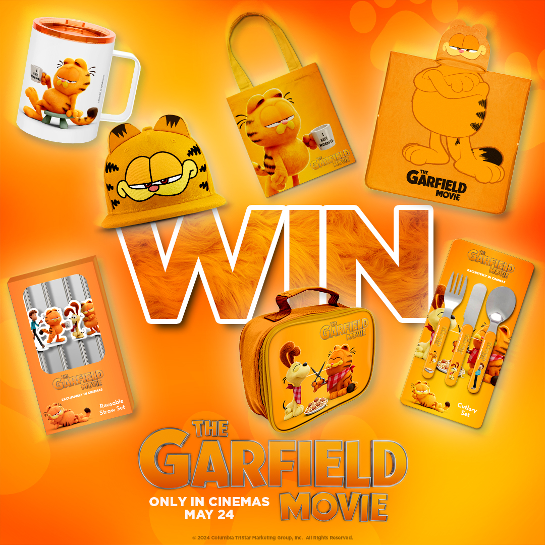 𝐖𝐈𝐍! ONE of two #GarfieldMovie prize bundles 🐱 To enter all you have to do is like this tweet, give us a follow and tell us which day Garfield dislikes most? 👇