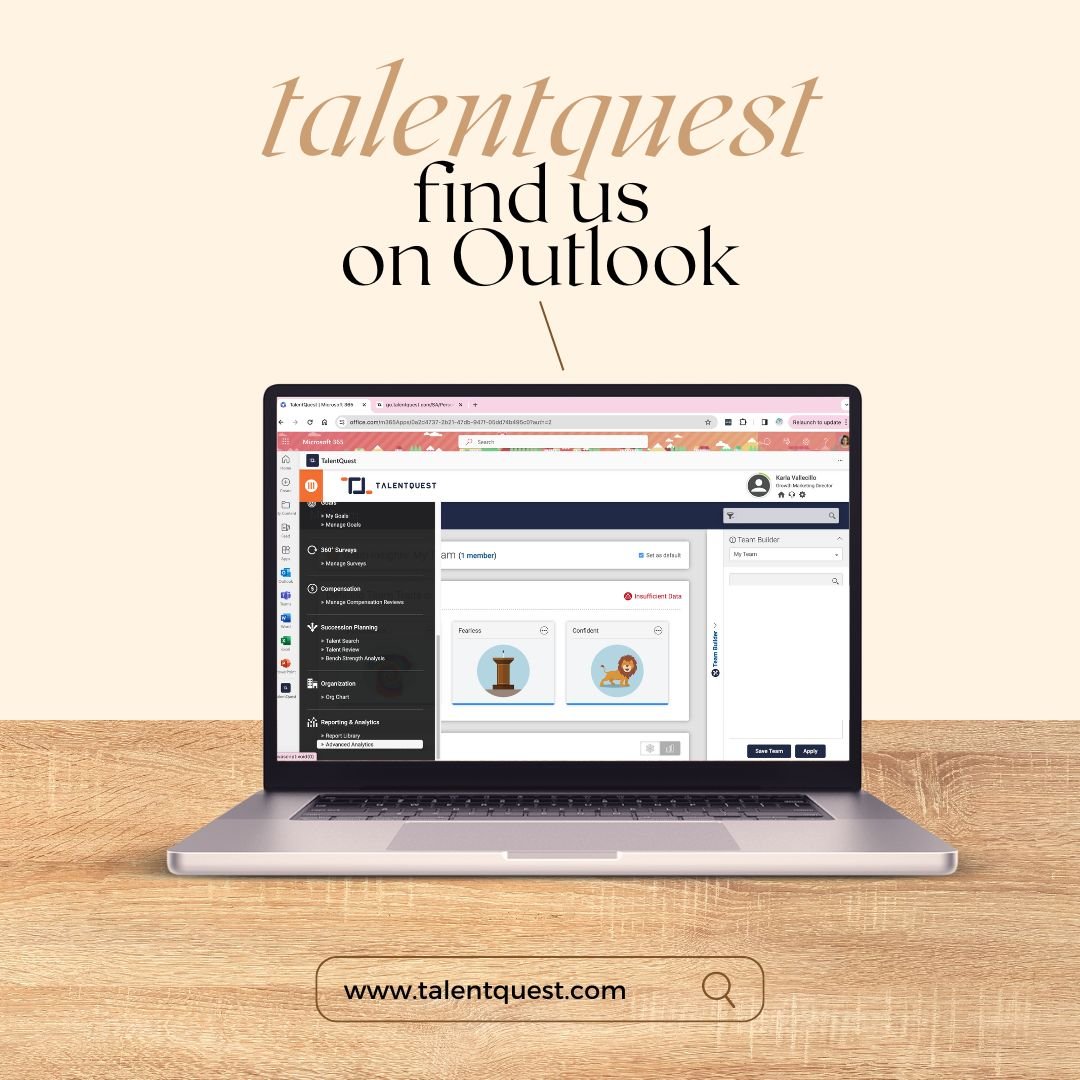 Tap into the power of TalentQuest via Microsoft Outlook!  No more disjointed workflows, say hello to streamlined collaboration. Foster employee engagement, streamline processes, cultivate a culture of growth, all within Outlook environment.
#outlookintegration #employeeengagement