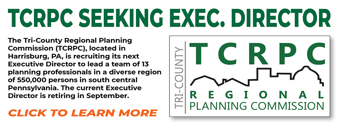 JOB OPENING: TCRPC, located in Harrisburg, PA, is recruiting its next Executive Director to lead a team of 13 #planning professionals in #SouthCentralPA. Details: sbee.link/pamt6nbg3q @APA_Planning #planners #urbanplanning #AICP #MPO #CentralPA #jobs #careers #localgov