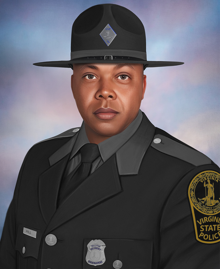 When Senior Trooper Robert Hill was in elementary school in Southampton County, Virginia one visit from the state troopers left a literal and figurative mark on young Robert. Read more about Senior Trooper Hill’s story: bit.ly/44YOL17 
End of watch: 11/24/2006 @VSPPIO