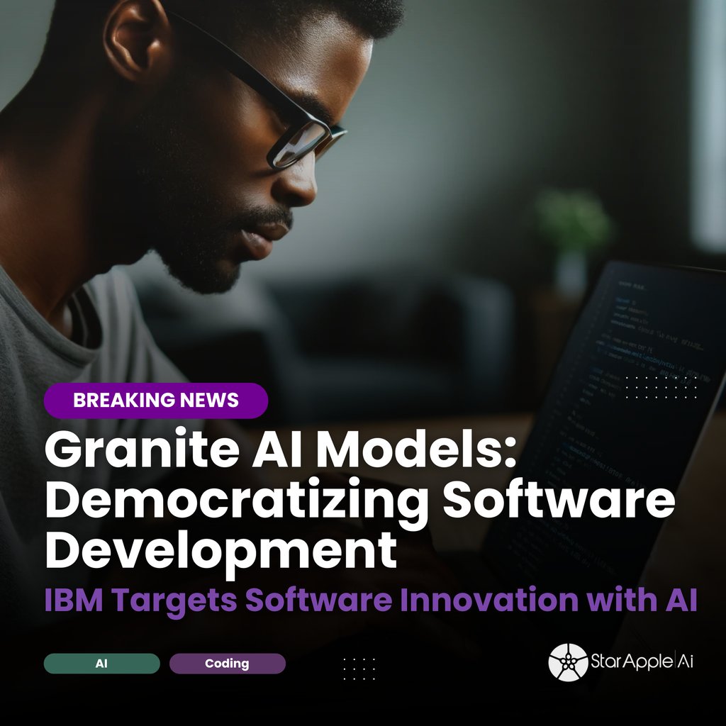 IBM's Granite AI Models are now open-source! This sets a new industry standard by making advanced tools for code generative tasks (like fixing bugs, explaining code, documenting code) accessible to all! 🚀🔧 

#IBM 
#OpenSource 
#AI 
#SoftwareInnovation 
#TechForAll