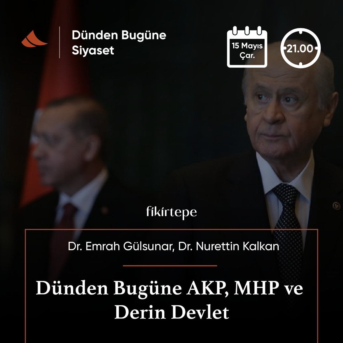 📢Dr. Emrah Gülsunar (@emrahgulsunar) ve Dr. Nurettin Kalkan (@mnkalkan) dünden bugüne AKP, MHP ve Derin Devlet konusuna odaklanıyor. 📅Bugün (15 Mayıs Çarşamba) ⌛️21.00 🔗youtube.com/live/uBaOnfM94…