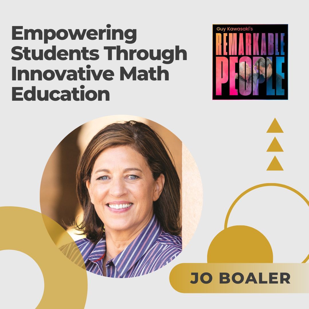 🧮 Ready to reframe your relationship with math? Don't miss Jo Boaler's groundbreaking insights on the Remarkable People podcast! Check it out: bit.ly/44EDpio