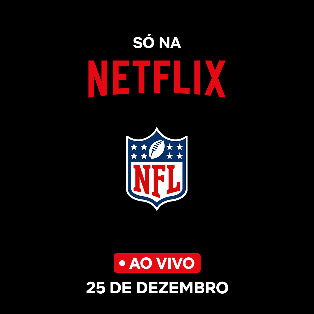 Não tem como soletrar Netflix sem “NFL”. 🏈 Os jogos de Natal da NFL desse ano vão ser transmitidos AO VIVO no meu site.