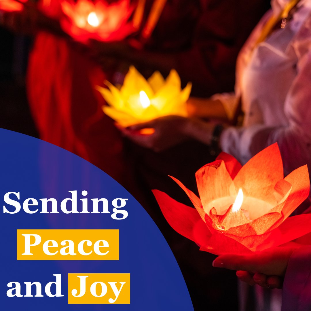 Sending peace and joy to everyone in our community celebrating Vesak today! #Vesak #BuddhaDay