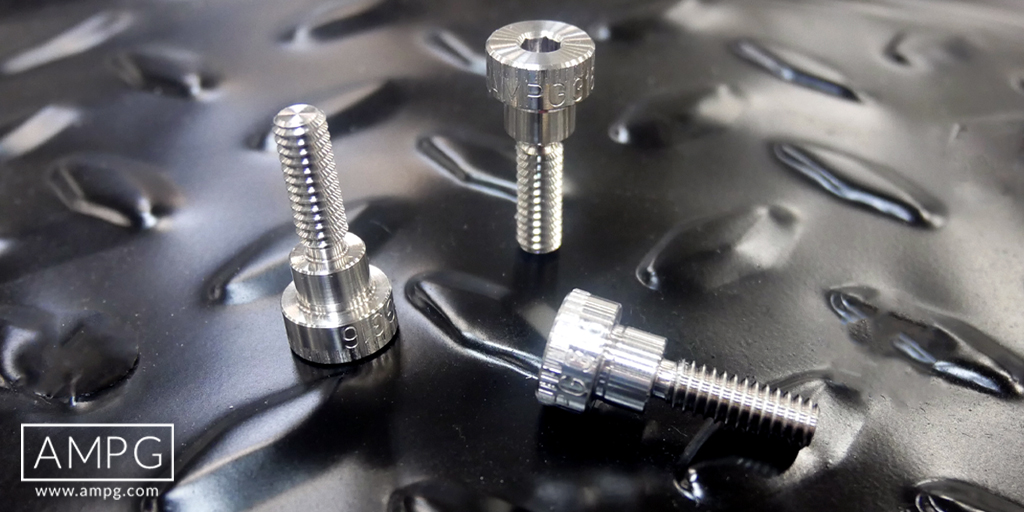 AMPG's #USAmade aluminum #shoulderscrews, also known as #shoulderbolts, are perfect for a variety of applications. The high-quality aluminum is strong, yet lightweight. #aluminumbolts