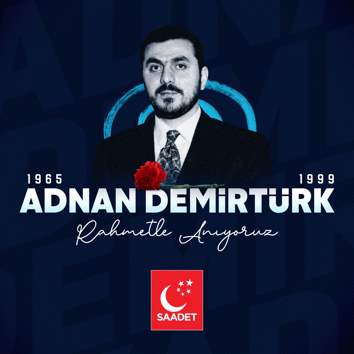 Ülkemizde ahlakı ve maneviyatı yüksek nesiller yetiştirmek için mücadele eden merhum MGV Genel Başkanı Adnan Demirtürk’ü vefatının yıl dönümünde rahmetle anıyoruz.